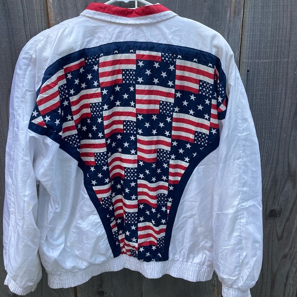 American flag retro windbreaker - Picture 2 of 2